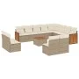 Garden sofa set with cushions 13 pieces beige synthetic rattan by , Garden sets - Ref: Foro24-3260560, Price: 878,63 €, Disco...