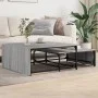 Stackable coffee tables 2 pieces wood and gray metal Sonoma by , Coffee table - Ref: Foro24-845334, Price: 79,93 €, Discount: %