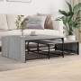 Stapelbare Couchtische 2 Stück aus Holz und grauem Metall Sonoma von , Couchtisch - Ref: Foro24-845334, Preis: 80,92 €, Rabat...