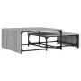 Stackable coffee tables 2 pieces wood and gray metal Sonoma by , Coffee table - Ref: Foro24-845334, Price: 79,93 €, Discount: %
