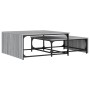 Stapelbare Couchtische 2 Stück aus Holz und grauem Metall Sonoma von , Couchtisch - Ref: Foro24-845334, Preis: 80,92 €, Rabat...