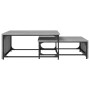 Stackable coffee tables 2 pieces wood and gray metal Sonoma by , Coffee table - Ref: Foro24-845334, Price: 80,92 €, Discount: %
