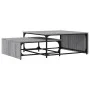 Stackable coffee tables 2 pieces wood and gray metal Sonoma by , Coffee table - Ref: Foro24-845334, Price: 79,93 €, Discount: %