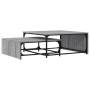 Stapelbare Couchtische 2 Stück aus Holz und grauem Metall Sonoma von , Couchtisch - Ref: Foro24-845334, Preis: 80,92 €, Rabat...