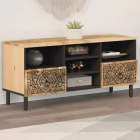 Mueble de TV madera maciza de mango 100x33x46 cm de , Muebles TV - Ref: Foro24-358230, Precio: 130,21 €, Descuento: %