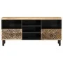 TV-Schrank aus massivem Mangoholz, 100 x 33 x 46 cm von , TV-Möbel - Ref: Foro24-358230, Preis: 130,09 €, Rabatt: %