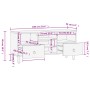 TV-Schrank aus massivem Mangoholz, 100 x 33 x 46 cm von , TV-Möbel - Ref: Foro24-358230, Preis: 132,30 €, Rabatt: %