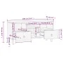 TV-Schrank aus massivem Mangoholz, 100 x 33 x 46 cm von , TV-Möbel - Ref: Foro24-358230, Preis: 130,09 €, Rabatt: %