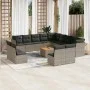 14-piece garden sofa set with gray synthetic rattan cushions by , Garden sets - Ref: Foro24-3223939, Price: 808,95 €, Discoun...