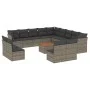 14-piece garden sofa set with gray synthetic rattan cushions by , Garden sets - Ref: Foro24-3223939, Price: 808,95 €, Discoun...