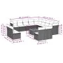 14-piece garden sofa set with gray synthetic rattan cushions by , Garden sets - Ref: Foro24-3223939, Price: 808,95 €, Discoun...