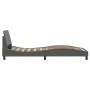 Bed frame with headboard in dark gray fabric 80x200 cm by , Beds and slatted bases - Ref: Foro24-373066, Price: 114,32 €, Dis...