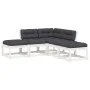 5-piece garden sofa set with solid white pine wood cushions by , Garden sets - Ref: Foro24-3216966, Price: 485,78 €, Discount: %