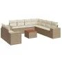 Garden sofa set with beige cushions 10 pieces synthetic rattan by , Garden sets - Ref: Foro24-3225512, Price: 738,52 €, Disco...