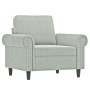 Juego de sofás con cojines 3 piezas terciopelo gris claro de , Sofás - Ref: Foro24-3202170, Precio: 725,33 €, Descuento: %
