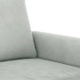 Juego de sofás con cojines 3 piezas terciopelo gris claro de , Sofás - Ref: Foro24-3202170, Precio: 725,33 €, Descuento: %
