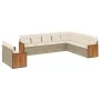 Juego de sofás jardín con cojines beige 10 pzas ratán sintético de , Conjuntos de jardín - Ref: Foro24-3260196, Precio: 740,9...