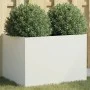 Jardinera acero blanco 62x47x46 cm by , Pots and planters - Ref: Foro24-841602, Price: 67,53 €, Discount: %