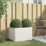 Blumenkasten aus weißem Stahl 62x47x46 cm von , Töpfe und Pflanzgefäße - Ref: Foro24-841602, Preis: 71,28 €, Rabatt: %