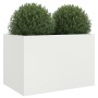 Blumenkasten aus weißem Stahl 62x47x46 cm von , Töpfe und Pflanzgefäße - Ref: Foro24-841602, Preis: 71,63 €, Rabatt: %