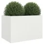 Jardinera acero blanco 62x47x46 cm by , Pots and planters - Ref: Foro24-841602, Price: 67,53 €, Discount: %