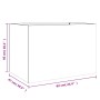 Jardinera acero blanco 62x47x46 cm de , Maceteros y jardineras - Ref: Foro24-841602, Precio: 76,15 €, Descuento: %