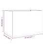 Jardinera acero blanco 62x47x46 cm by , Pots and planters - Ref: Foro24-841602, Price: 67,53 €, Discount: %