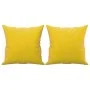 2-seater sofa with yellow velvet cushions 120 cm by , Sofas - Ref: Foro24-3200941, Price: 227,03 €, Discount: %