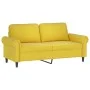 Yellow velvet 2-piece sofa set with cushions by , Sofas - Ref: Foro24-3202216, Price: 430,48 €, Discount: %