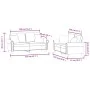 Brown velvet 2-piece sofa set with cushions by , Sofas - Ref: Foro24-3202237, Price: 482,94 €, Discount: %