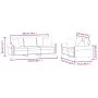 Brown velvet 2-piece sofa set with cushions by , Sofas - Ref: Foro24-3202277, Price: 565,05 €, Discount: %