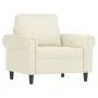 Cream velvet 3-piece sofa set with cushions by , Sofas - Ref: Foro24-3202178, Price: 709,82 €, Discount: %