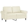 Cream velvet 3-piece sofa set with cushions by , Sofas - Ref: Foro24-3202178, Price: 722,01 €, Discount: %