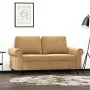 Braunes 2-Sitzer-Sofa aus Samt, 120 cm von , Sofas - Ref: Foro24-359526, Preis: 224,79 €, Rabatt: %