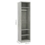 Betongrauer Sperrholzschrank 50x50x200 cm von vidaXL, Kleiderschränke - Ref: Foro24-800238, Preis: 98,80 €, Rabatt: %