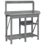 Pflanzbank mit Regalen aus massivem grauem Tannenholz von , Topfständer - Ref: Foro24-368433, Preis: 135,60 €, Rabatt: %