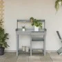 Banco para macetas con estantes madera maciza de abeto gris de , Soportes para macetas - Ref: Foro24-368433, Precio: 136,91 €...