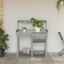 Pflanzbank mit Regalen aus massivem grauem Tannenholz von , Topfständer - Ref: Foro24-368433, Preis: 135,60 €, Rabatt: %