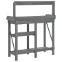 Banco para macetas con estantes madera maciza de abeto gris de , Soportes para macetas - Ref: Foro24-368433, Precio: 136,91 €...