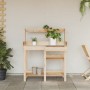 Potting bench with shelves made of solid fir wood by , Pot stands - Ref: Foro24-368431, Price: 117,82 €, Discount: %