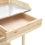 Banco para macetas con estantes de madera maciza de abeto de , Soportes para macetas - Ref: Foro24-368431, Precio: 106,53 €, ...