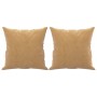 2-seater sofa with brown velvet cushions 120 cm by , Sofas - Ref: Foro24-3200942, Price: 239,97 €, Discount: %