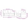 Zweiteilige Sofagarnitur aus gelbem Samt mit Kissen von , Sofas - Ref: Foro24-3202236, Preis: 468,00 €, Rabatt: %