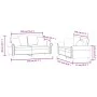 Sofa set with cushions 2 pieces red velvet by , Sofas - Ref: Foro24-3202234, Price: 558,85 €, Discount: %