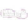 Sofagarnitur mit Kissen 2-teilig aus rotem Samt von , Sofas - Ref: Foro24-3202234, Preis: 568,37 €, Rabatt: %