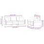 Yellow velvet 2-piece sofa set with cushions by , Sofas - Ref: Foro24-3202276, Price: 508,21 €, Discount: %