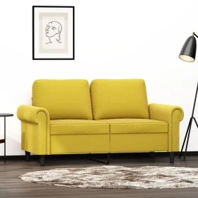 Sofá de 2 plazas terciopelo amarillo 120 cm by , Sofas - Ref: Foro24-359525, Price: 212,17 €, Discount: %