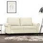 Zweisitzer-Sofa aus cremefarbenem Samtstoff, 120 cm. von , Sofas - Ref: Foro24-359527, Preis: 231,47 €, Rabatt: %