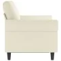 Zweisitzer-Sofa aus cremefarbenem Samtstoff, 120 cm. von , Sofas - Ref: Foro24-359527, Preis: 231,47 €, Rabatt: %