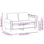 Sofá de 2 plazas terciopelo color crema 120 cm by , Sofas - Ref: Foro24-359527, Price: 235,93 €, Discount: %